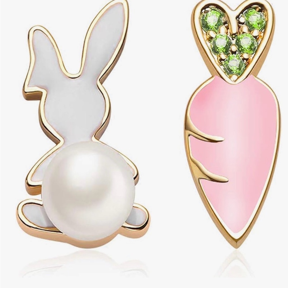 Charming Rabbit and Carrot Earrings